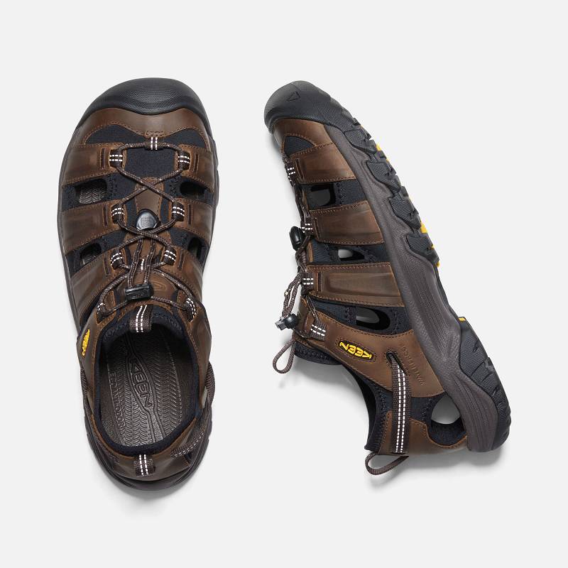 Keen Targhee III Trekkingsandalen Herren DE-28974 Bison/Mulch - Keen Herrenschuhe Braun